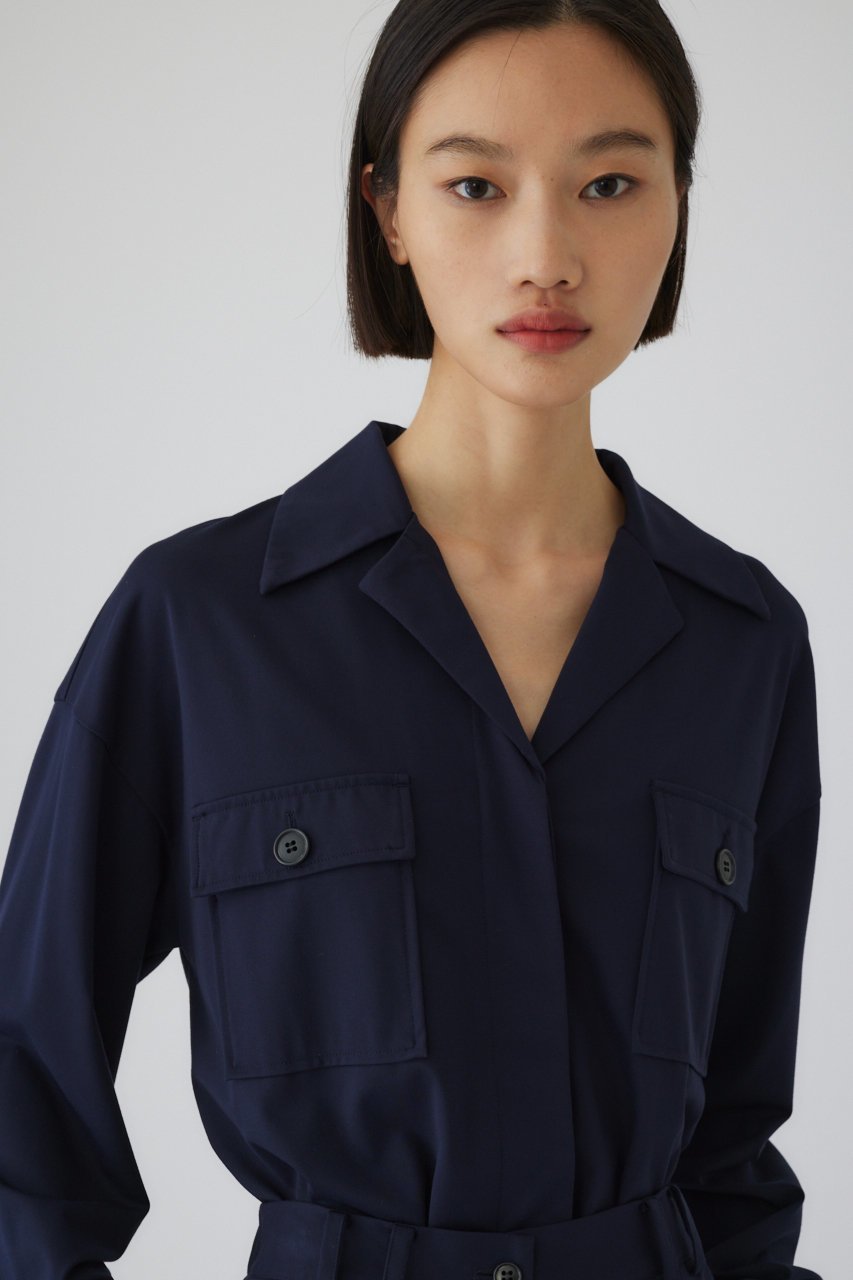 【リムアーク/RIM.ARK】のRelax jersey SH/シャツ 人気、トレンドファッション・服の通販 founy(ファニー) 　ファッション　Fashion　レディースファッション　WOMEN　トップス・カットソー　Tops/Tshirt　シャツ/ブラウス　Shirts/Blouses　ジャージー　Jersey　スタイリッシュ　Stylish　スリーブ　Sleeve　セットアップ　Set Up　バランス　Balance　ポケット　Pocket　ラウンド　Round　リラックス　Relax　ロング　Long　other-6|ID: prp329100004320287 ipo3291000000032377084