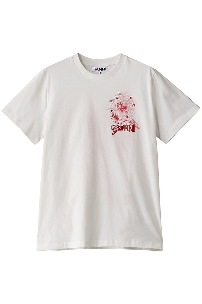【ガニー/GANNI】のBasic Jersey Celestial Poster Relaxed T-shirt インテリア・キッズ・メンズ・レディースファッション・服の通販 founy(ファニー) https://founy.com/ ファッション Fashion レディースファッション Fashion for Women トップス・カットソー Cut & Sew Tops シャツ・ブラウス・オフィスカジュアル Elegant Blouses & Button-Ups ロングTシャツ・Tシャツ Longline T-Shirts & Tees カットソー・ベーシックTシャツ Cut-and-Sewn Tops / Stretch Tees & Basics ショート Short, Short Length スリーブ Sleeve, Long Sleeve / Short Sleeve プリント Print, Printed Pattern リラックス Relax, Relaxed Fit |ID: prp329100004320295 ipo3291000000032811501