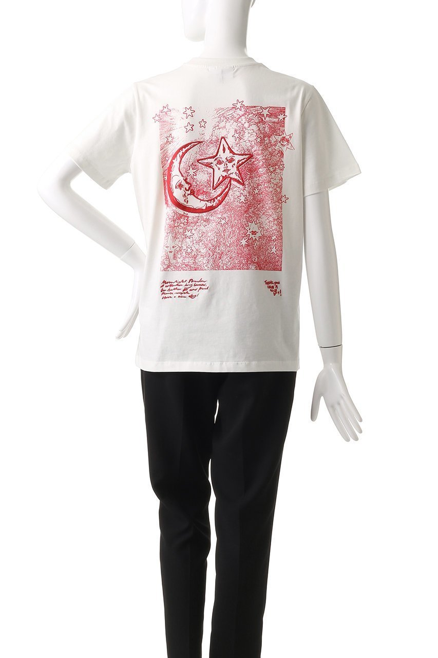 【ガニー/GANNI】のBasic Jersey Celestial Poster Relaxed T-shirt 人気、トレンドファッション・服の通販 founy(ファニー) 　ファッション　Fashion　レディースファッション　Fashion for Women　トップス・カットソー　Cut & Sew Tops　シャツ・ブラウス・オフィスカジュアル　Elegant Blouses & Button-Ups　ロングTシャツ・Tシャツ　Longline T-Shirts & Tees　カットソー・ベーシックTシャツ　Cut-and-Sewn Tops / Stretch Tees & Basics　ショート　Short, Short Length　スリーブ　Sleeve, Long Sleeve / Short Sleeve　プリント　Print, Printed Pattern　リラックス　Relax, Relaxed Fit　other-4|ID: prp329100004320295 ipo3291000000032811505