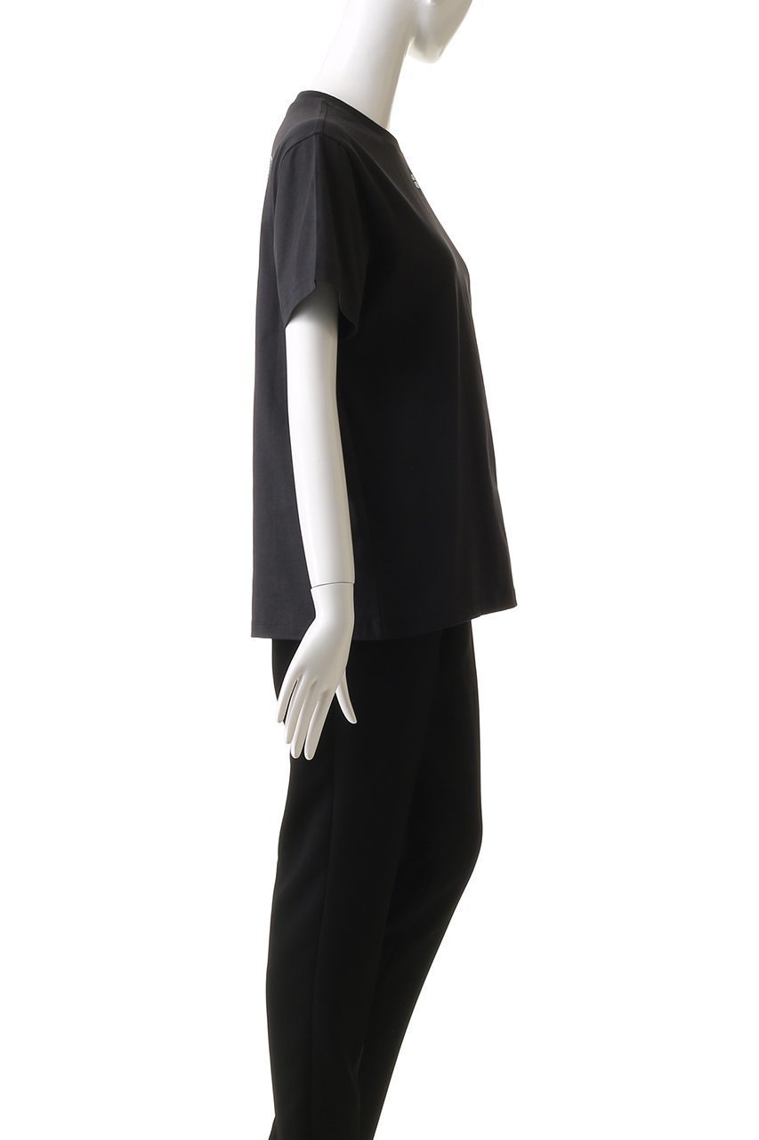 【ガニー/GANNI】のBasic Jersey ラインストーン リラックスTシャツ 人気、トレンドファッション・服の通販 founy(ファニー) 　ファッション　Fashion　レディースファッション　Fashion for Women　トップス・カットソー　Cut & Sew Tops　シャツ・ブラウス・オフィスカジュアル　Elegant Blouses & Button-Ups　ロングTシャツ・Tシャツ　Longline T-Shirts & Tees　カットソー・ベーシックTシャツ　Cut-and-Sewn Tops / Stretch Tees & Basics　ショート　Short, Short Length　シンプル　Simple, Minimal　ストーン　Stone, Gem-Like　スリーブ　Sleeve, Long Sleeve / Short Sleeve　フロント　Front, Front Design　ベーシック　Basic, Essential　ボトム　Bottoms, Lower Wear　リラックス　Relax, Relaxed Fit　エレガント 上品　Elegant　other-3|ID: prp329100004320297 ipo3291000000032811511