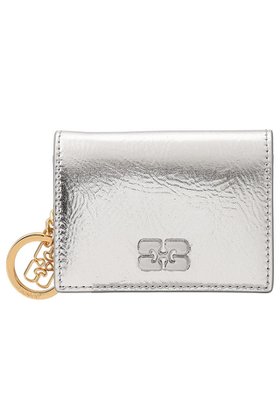 【ガニー/GANNI】のGanni Bou フラップカードホルダー 人気、トレンドファッション・服の通販 founy(ファニー) ファッション Fashion レディースファッション Fashion for Women ミニ財布・二つ折り財布 Wallets & Card Cases カードケース/名刺入れ Card Holders & Business Cases バッグ Bags なめらか Smooth, Silky Texture コンパクト Compact, Small Size シルバー Silver, Metallic Silver チャーム Charm, Pendant ビジュー Bijou, Jewel-like Accent ファブリック Fabric, Textile エレガント 上品 Elegant 財布 Wallet, Purse |ID:prp329100004320302