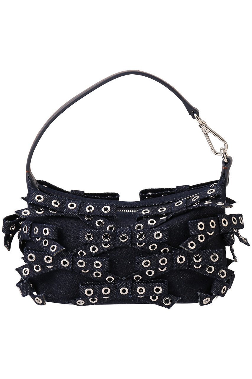 【ガニー/GANNI】のButterfly Small Pouch Bow Eyelet Denim バッグ 人気、トレンドファッション・服の通販 founy(ファニー) 　ファッション　Fashion　レディースファッション　Fashion for Women　バッグ　Bags　デニム　Denim, Jeans Material　モチーフ　Motif, Design Theme　リボン　Ribbon, Bow　other-3|ID: prp329100004320303 ipo3291000000032788161