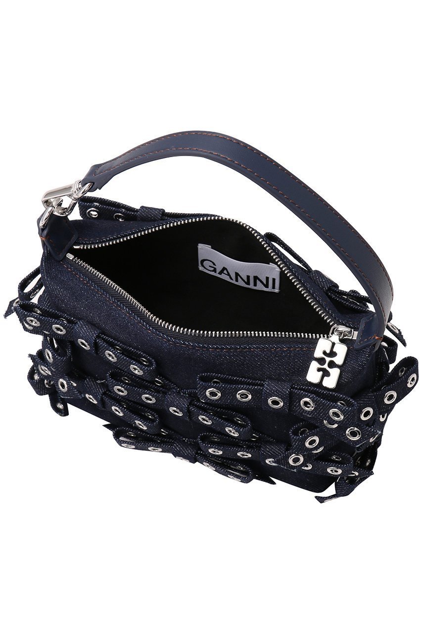 【ガニー/GANNI】のButterfly Small Pouch Bow Eyelet Denim バッグ 人気、トレンドファッション・服の通販 founy(ファニー) 　ファッション　Fashion　レディースファッション　Fashion for Women　バッグ　Bags　デニム　Denim, Jeans Material　モチーフ　Motif, Design Theme　リボン　Ribbon, Bow　other-5|ID: prp329100004320303 ipo3291000000032788169