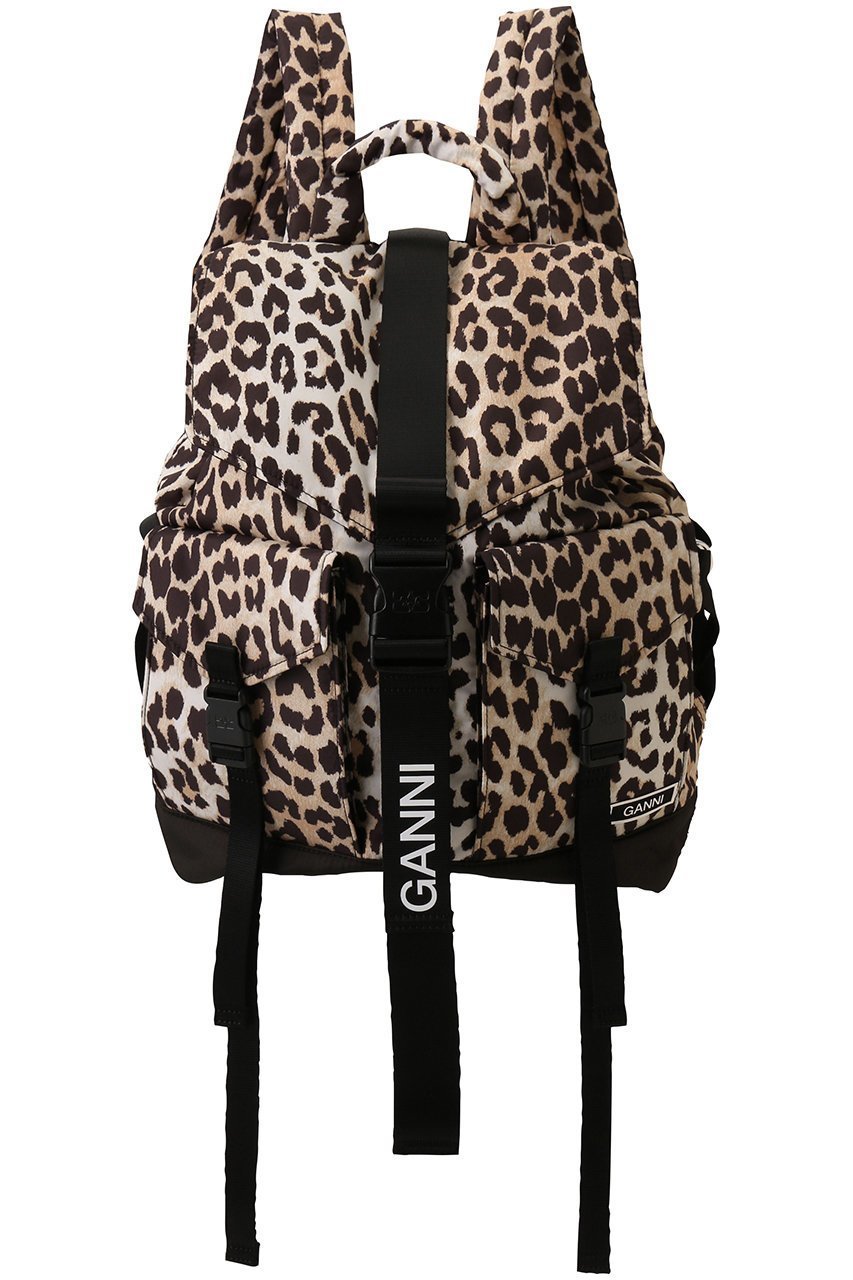 【ガニー/GANNI】のRecycled Tech バッグパック インテリア・キッズ・メンズ・レディースファッション・服の通販 founy(ファニー) 　ファッション　Fashion　レディースファッション　Fashion for Women　バッグ　Bags　ポケット　Pocket, Pocket Detail　リュック　Backpack, Rucksack　旅行　Travel　レオパード|ID: prp329100004320307 ipo3291000000032788238