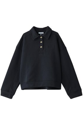 【ガニー/GANNI】のHeavy Fleece ドロップショルダーポロシャツ 人気、トレンドファッション・服の通販 founy(ファニー) ファッション Fashion レディースファッション Fashion for Women トップス・カットソー Cut & Sew Tops シャツ・ブラウス・オフィスカジュアル Elegant Blouses & Button-Ups レディースパーカー・カジュアルフーディー Casual Hoodies & Sweatshirts ロングTシャツ・Tシャツ Longline T-Shirts & Tees ポロシャツ・きれいめカジュアル Smart-Casual Polo Tops スウェット・クルーネックトップス Sweatshirts & Crewnecks / Relaxed Fit Sweat Tops カットソー・ベーシックTシャツ Cut-and-Sewn Tops / Stretch Tees & Basics クロップド Cropped, Short Length ショルダー Shoulder, Shoulder Strap トレンド Trend, Trending Now ドロップ Drop Shoulder, Dropped Style バランス Balance, Style Balance ポロシャツ Polo Shirt, Collared Tee 長袖 Long Sleeve, Full Sleeve |ID:prp329100004320309