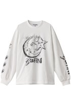 【ガニー/GANNI】のFuture Heavy Jersey Moon ロングスリーブTシャツ ホワイト|ID: prp329100004320310 ipo3291000000032811495