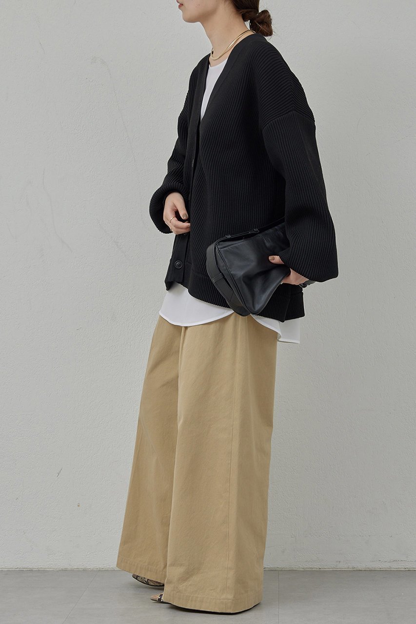 【ガリャルダガランテ/GALLARDAGALANTE】の畦編みカーディガン 人気、トレンドファッション・服の通販 founy(ファニー) 　ファッション　Fashion　レディースファッション　Fashion for Women　トップス・カットソー　Cut & Sew Tops　ニット　Knit Tops & Sweaters　カーディガン・羽織り　Layered Style Cardigans　畦編みニット・テクスチャードトップス　Ribbed Knit Sweaters / Textured Knit Tops　カーディガン　Cardigan, Knitwear　フロント　Front, Front Design　冬　Winter / This Winter　春　Spring　畦　Ribbed Knit　other-4|ID: prp329100004320338 ipo3291000000032954439