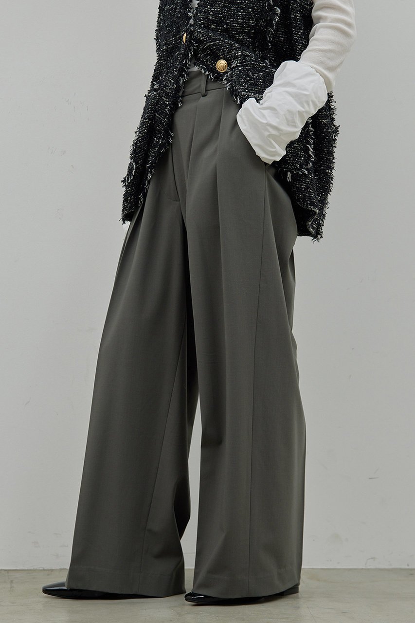 【ガリャルダガランテ/GALLARDAGALANTE】のダブルタックパンツ 人気、トレンドファッション・服の通販 founy(ファニー) 　ファッション　Fashion　レディースファッション　Fashion for Women　パンツ　Pants & Trousers　シンプル　Simple, Minimal　マニッシュ　Mannish, Boyish　ワイド　Wide, Wide Fit　other-8|ID: prp329100004320341 ipo3291000000032787962