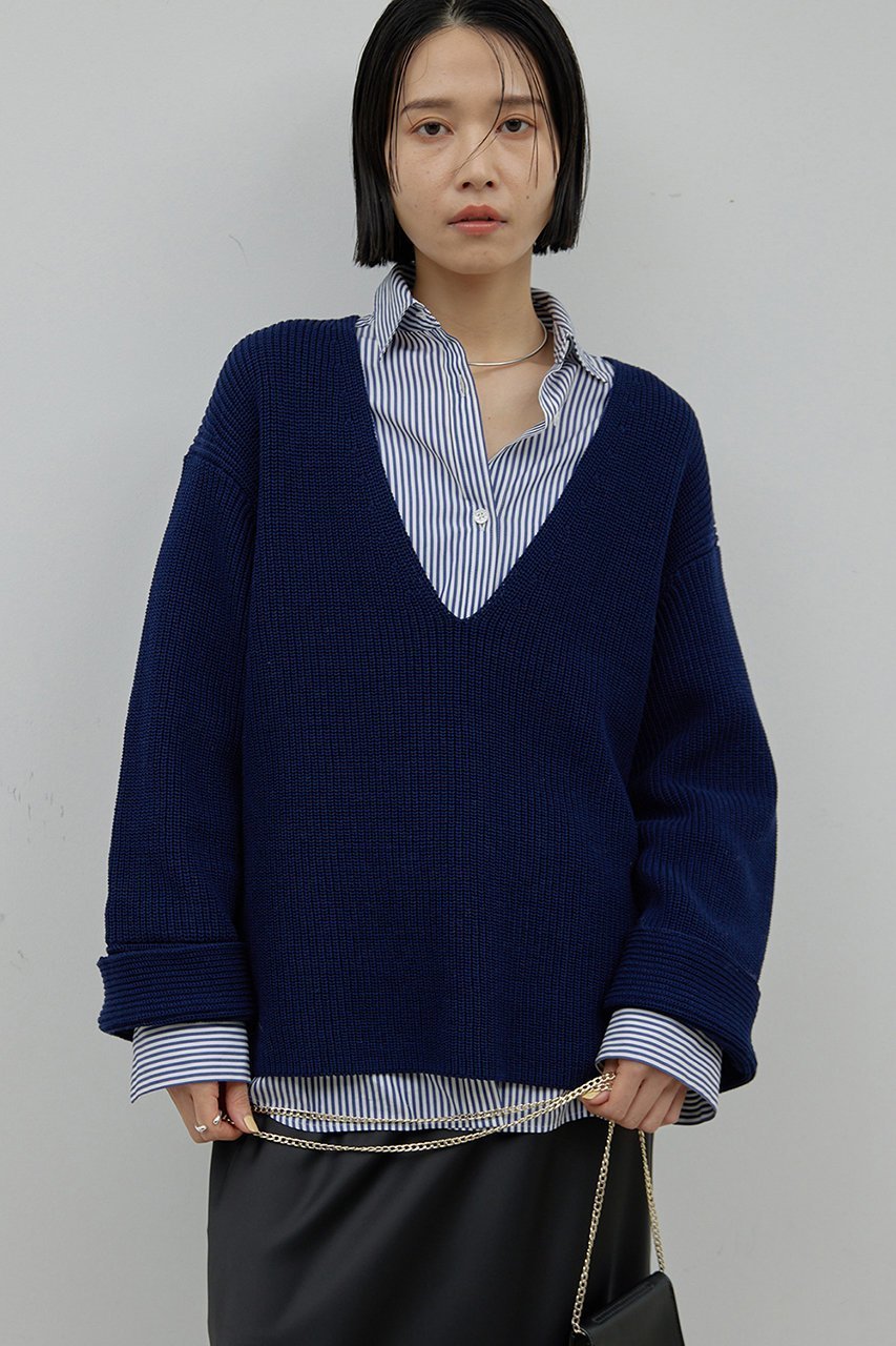 【ガリャルダガランテ/GALLARDAGALANTE】の片畦ニット 人気、トレンドファッション・服の通販 founy(ファニー) 　ファッション　Fashion　レディースファッション　Fashion for Women　トップス・カットソー　Cut & Sew Tops　ニット　Knit Tops & Sweaters　カジュアルプルオーバー・ニットトップス　Pullovers & Knit Tops / Casual Pullovers　おすすめ　Recommended / Our Picks　カーディガン　Cardigan, Knitwear　ワイド　Wide, Wide Fit　畦　Ribbed Knit　other-3|ID: prp329100004320343 ipo3291000000032946619