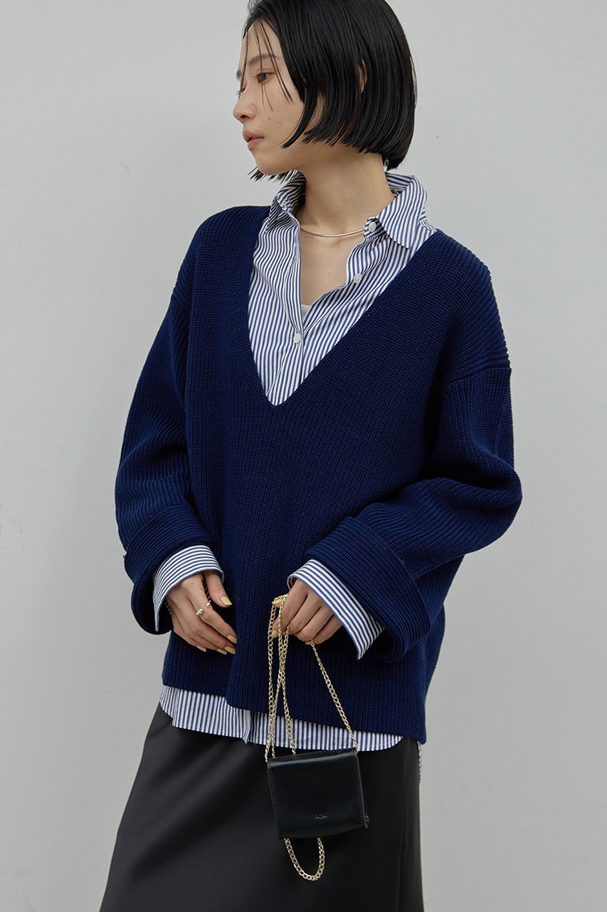 【ガリャルダガランテ/GALLARDAGALANTE】の片畦ニット 人気、トレンドファッション・服の通販 founy(ファニー) 　ファッション　Fashion　レディースファッション　Fashion for Women　トップス・カットソー　Cut & Sew Tops　ニット　Knit Tops & Sweaters　カジュアルプルオーバー・ニットトップス　Pullovers & Knit Tops / Casual Pullovers　おすすめ　Recommended / Our Picks　カーディガン　Cardigan, Knitwear　ワイド　Wide, Wide Fit　畦　Ribbed Knit　other-4|ID: prp329100004320343 ipo3291000000032946625