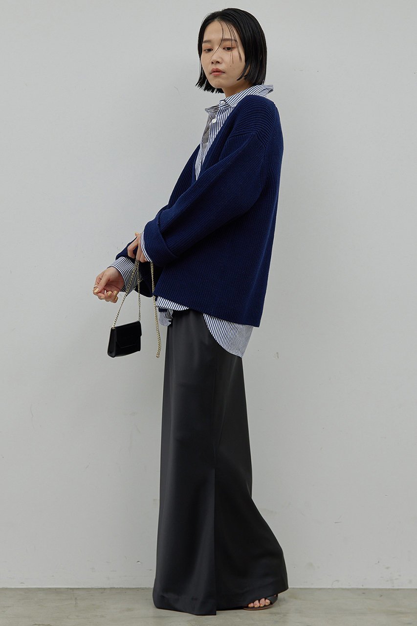 【ガリャルダガランテ/GALLARDAGALANTE】の片畦ニット 人気、トレンドファッション・服の通販 founy(ファニー) 　ファッション　Fashion　レディースファッション　Fashion for Women　トップス・カットソー　Cut & Sew Tops　ニット　Knit Tops & Sweaters　カジュアルプルオーバー・ニットトップス　Pullovers & Knit Tops / Casual Pullovers　おすすめ　Recommended / Our Picks　カーディガン　Cardigan, Knitwear　ワイド　Wide, Wide Fit　畦　Ribbed Knit　other-8|ID: prp329100004320343 ipo3291000000032946648