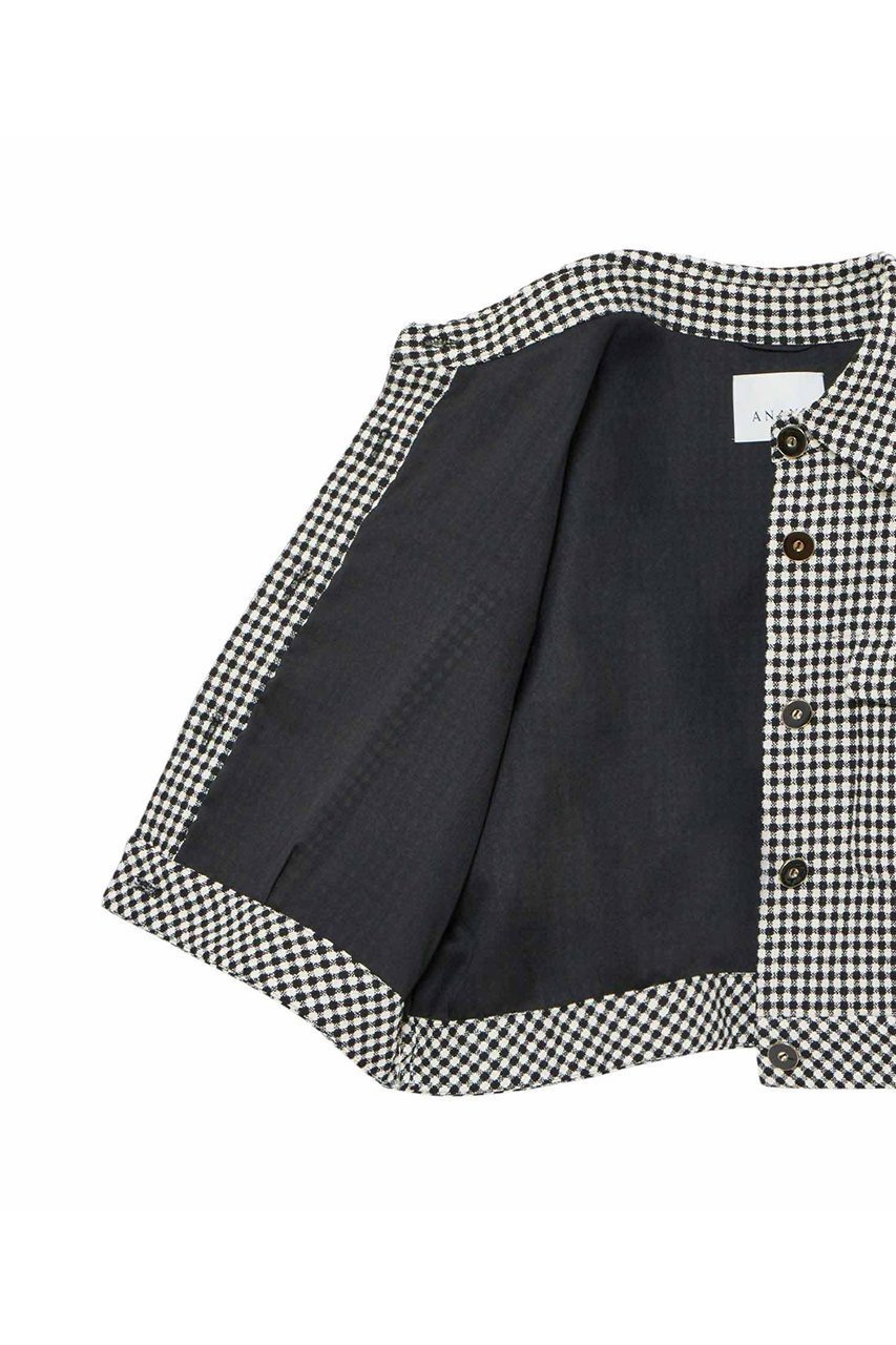 【アナイ/ANAYI】のドビーツイードハーフスリーブブルゾン 人気、トレンドファッション・服の通販 founy(ファニー) 　ファッション　Fashion　レディースファッション　Fashion for Women　アウター　Coat / Outerwear Collection　レディースジャケット・軽アウター　Jackets　ブルゾンジャケット・スポーティアウター　Blouson Jackets　おすすめ　Recommended / Our Picks　ジャケット　Jacket, Outerwear　セットアップ　Set-Up, Coordinated Outfit　バランス　Balance, Style Balance　ブルゾン　Blouson, Bomber Jacket　モダン　Modern, Contemporary　リラックス　Relax, Relaxed Fit　ロング　Long, Long-Length　エレガント 上品　Elegant　other-7|ID: prp329100004320349 ipo3291000000032954634