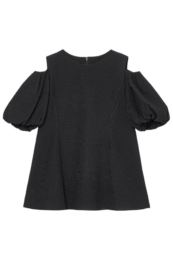 【アナイ/ANAYI】のフクレジャガードオフショル ブラウス インテリア・キッズ・メンズ・レディースファッション・服の通販 founy(ファニー) https://founy.com/ ファッション Fashion レディースファッション Fashion for Women トップス・カットソー Cut & Sew Tops シャツ・ブラウス・オフィスカジュアル Elegant Blouses & Button-Ups シアー Sheer, See-Through ショート Short, Short Length ジャカード／ジャガード Jacquard, Woven Pattern スリーブ Sleeve, Long Sleeve / Short Sleeve バルーン Balloon, Balloon Silhouette エレガント 上品 Elegant 夏 Summer 旅行 Travel |ID: prp329100004320350 ipo3291000000036107583