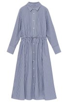 【アナイ/ANAYI】のストライプドロストシャツ ワンピース ブルー|ID: prp329100004320353 ipo3291000000032866015