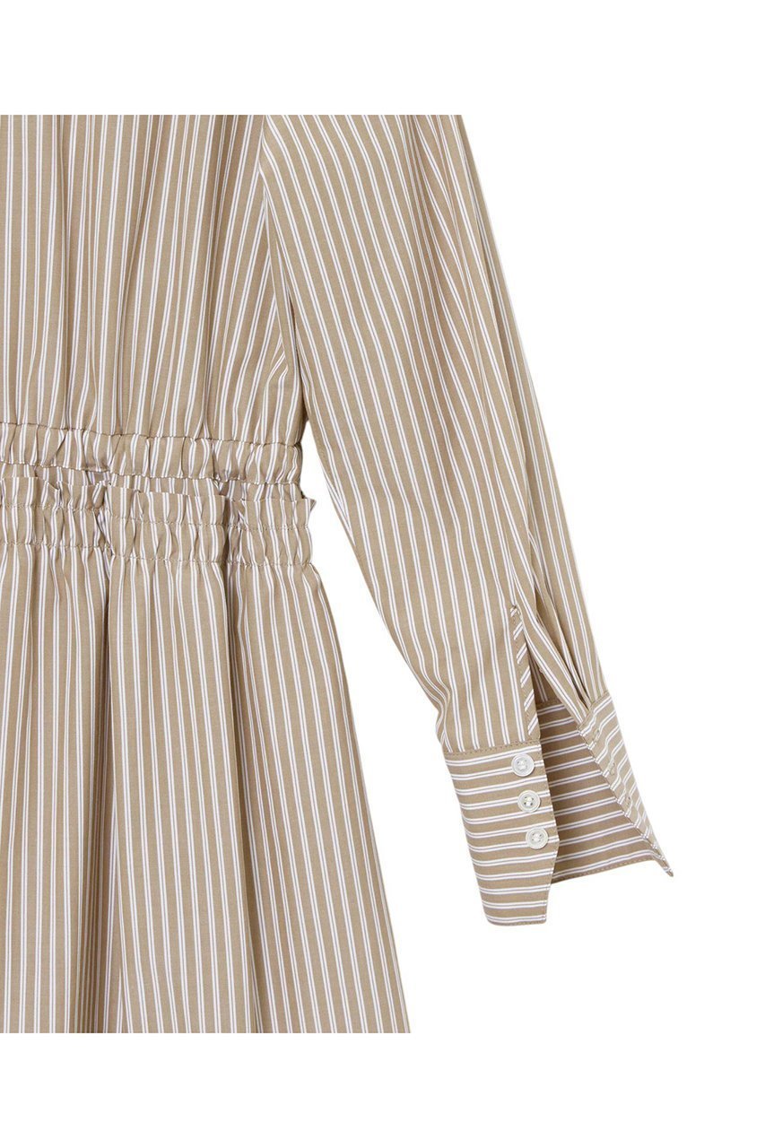 【アナイ/ANAYI】のストライプドロストシャツ ワンピース 人気、トレンドファッション・服の通販 founy(ファニー) 　ファッション　Fashion　レディースファッション　Fashion for Women　ワンピース　Dresses　シャツワンピース / 1枚で着映えコーデ　Shirt Dresses　チュニック　Tunic Tops & Dresses　エレガント 上品　Elegant　カフス　Cuff Design　ギャザー　Gathered, Ruffled　ストライプ　Stripe, Striped Pattern　チュニック　Tunic, Long Top　ドローストリング　Drawstring, Pull Cord　ブロード　Broadcloth, Fine Cotton　ロング　Long, Long-Length　other-5|ID: prp329100004320353 ipo3291000000032866054