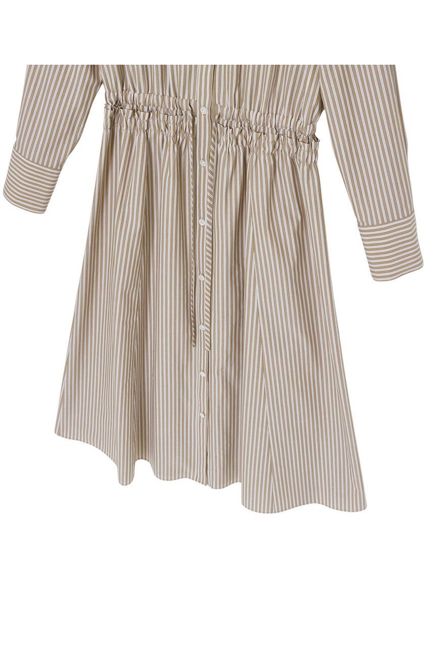 【アナイ/ANAYI】のストライプドロストシャツ ワンピース 人気、トレンドファッション・服の通販 founy(ファニー) 　ファッション　Fashion　レディースファッション　Fashion for Women　ワンピース　Dresses　シャツワンピース / 1枚で着映えコーデ　Shirt Dresses　チュニック　Tunic Tops & Dresses　エレガント 上品　Elegant　カフス　Cuff Design　ギャザー　Gathered, Ruffled　ストライプ　Stripe, Striped Pattern　チュニック　Tunic, Long Top　ドローストリング　Drawstring, Pull Cord　ブロード　Broadcloth, Fine Cotton　ロング　Long, Long-Length　other-6|ID: prp329100004320353 ipo3291000000032866061