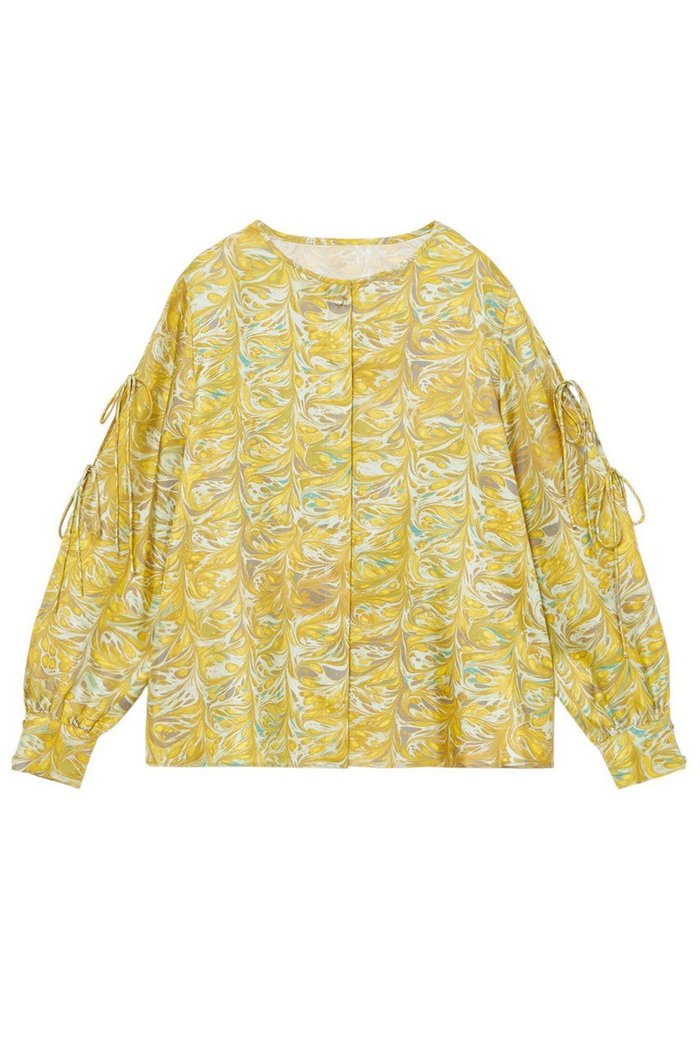 【アナイ/ANAYI】のマーブルプリントリボンスリット ブラウス インテリア・キッズ・メンズ・レディースファッション・服の通販 founy(ファニー) https://founy.com/ ファッション Fashion レディースファッション Fashion for Women トップス・カットソー Cut & Sew Tops シャツ・ブラウス・オフィスカジュアル Elegant Blouses & Button-Ups シルク Silk, 100% Silk スリット Slit, Slit Detail スリーブ Sleeve, Long Sleeve / Short Sleeve セットアップ Set-Up, Coordinated Outfit ツイル Twist, Twisted Detail プリント Print, Printed Pattern マーブル Marble, Marble Pattern ラグジュアリー Luxury, Elegant リボン Ribbon, Bow ロング Long, Long-Length 春 Spring 長袖 Long Sleeve, Full Sleeve |ID: prp329100004320355 ipo3291000000035052672