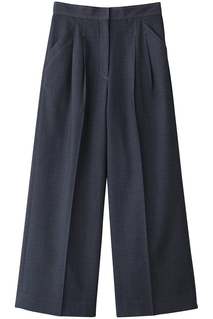 【アナイ/ANAYI】のオックスストレッチポケットワイドパンツ インテリア・キッズ・メンズ・レディースファッション・服の通販 founy(ファニー) 　ファッション　Fashion　レディースファッション　Fashion for Women　パンツ　Pants & Trousers　エレガント 上品　Elegant　オックス　Oxford Fabric　ジャケット　Jacket, Outerwear　セットアップ　Set-Up, Coordinated Outfit　リュクス　Luxury, Elegant, High-End, Chic　リラックス　Relax, Relaxed Fit　ワイド　Wide, Wide Fit　ブルー|ID: prp329100004320356 ipo3291000000032913791