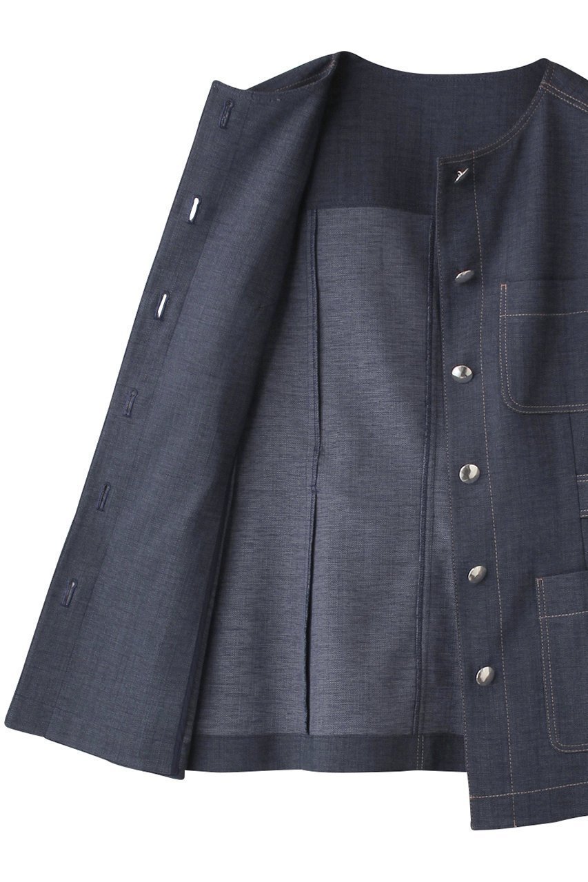 【アナイ/ANAYI】のオックスストレッチポケットジレ 人気、トレンドファッション・服の通販 founy(ファニー) 　ファッション　Fashion　レディースファッション　Fashion for Women　アウター　Coat / Outerwear Collection　レディースジャケット・軽アウター　Jackets　おすすめ　Recommended / Our Picks　オックス　Oxford Fabric　ジャケット　Jacket, Outerwear　セットアップ　Set-Up, Coordinated Outfit　ベスト　Vest, Waistcoat　ポケット　Pocket, Pocket Detail　メタル　Metal, Metal Parts　リュクス　Luxury, Elegant, High-End, Chic　ワイド　Wide, Wide Fit　other-6|ID: prp329100004320357 ipo3291000000032926507