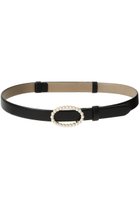 【アナイ/ANAYI】のパールオーバルバックルBELT ブラック|ID: prp329100004320358 ipo3291000000036027302