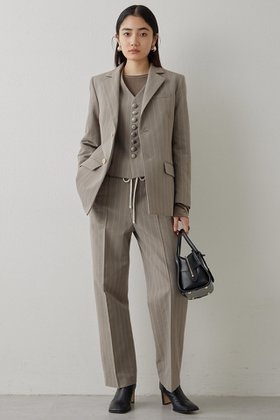 【ウィムガゼット/Whim Gazette】 ストライプパンツ人気、トレンドファッション・服の通販 founy(ファニー) ファッション Fashion レディースファッション Fashion for Women パンツ Pants & Trousers おすすめ Recommended / Our Picks ジャケット Jacket, Outerwear ストライプ Stripe, Striped Pattern センター Center, Center Line マニッシュ Mannish, Boyish エレガント 上品 Elegant |ID:prp329100004320366