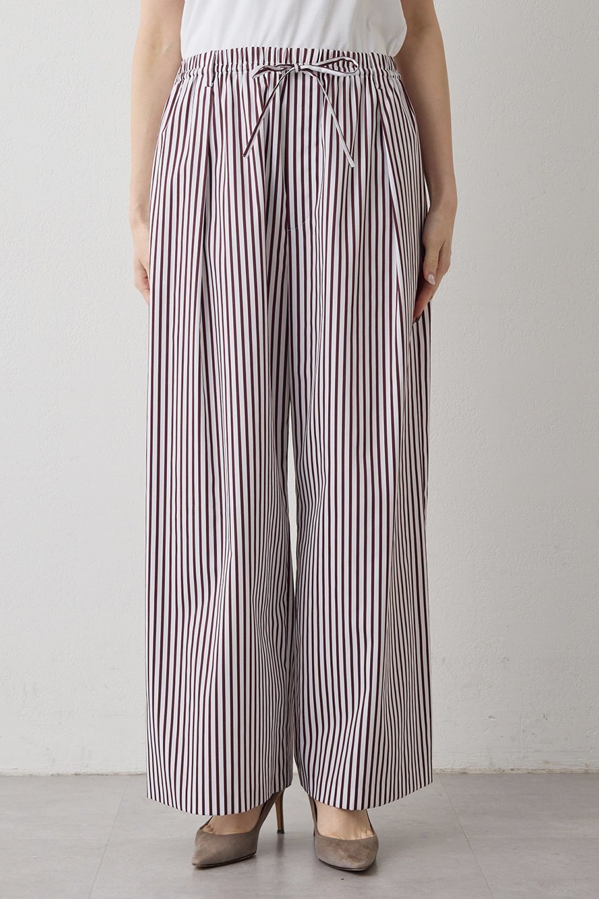 【ウィムガゼット/Whim Gazette】のストライプパンツ 人気、トレンドファッション・服の通販 founy(ファニー) 　ファッション　Fashion　レディースファッション　Fashion for Women　パンツ　Pants & Trousers　なめらか　Smooth, Silky Texture　サテン　Satin, Glossy Fabric　ストライプ　Stripe, Striped Pattern　リラックス　Relax, Relaxed Fit　ルーズ　Loose, Oversized　ワイド　Wide, Wide Fit　エレガント 上品　Elegant　other-6|ID: prp329100004320366 ipo3291000000036870937