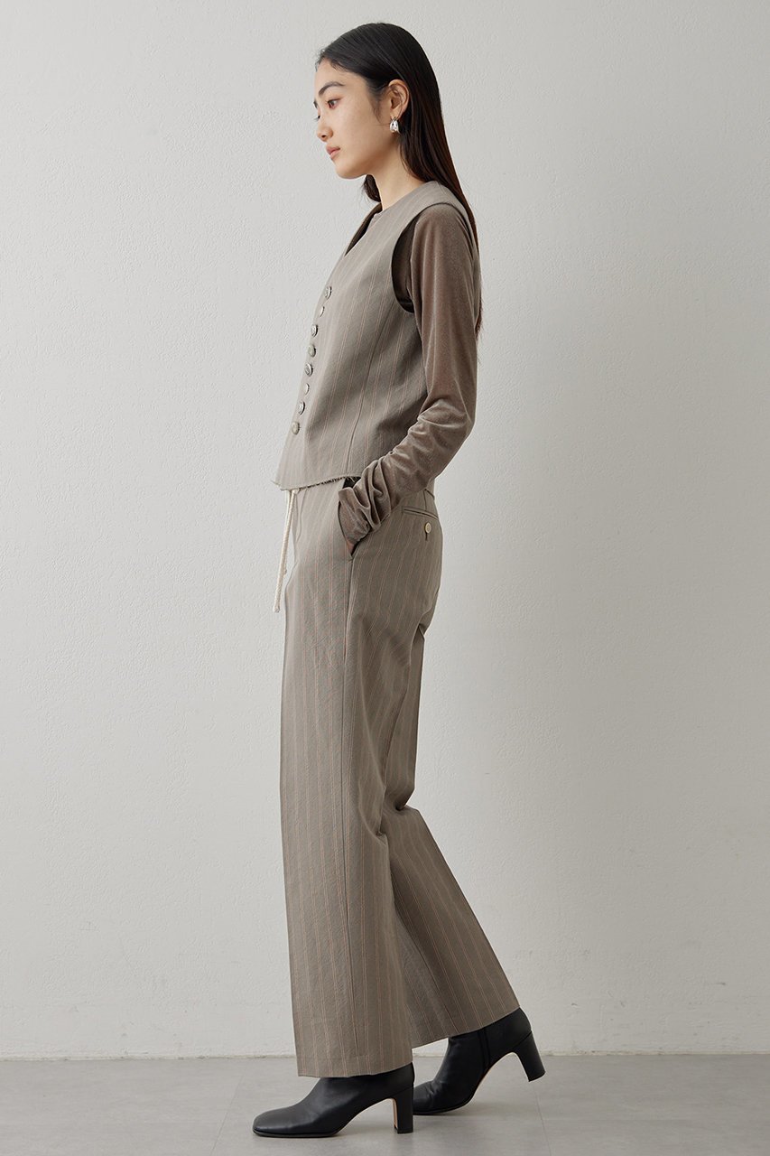 【ウィムガゼット/Whim Gazette】のストライプジレ 人気、トレンドファッション・服の通販 founy(ファニー) 　ファッション　Fashion　レディースファッション　Fashion for Women　アウター　Coat / Outerwear Collection　レディースジャケット・軽アウター　Jackets　おすすめ　Recommended / Our Picks　コンパクト　Compact, Small Size　ジャケット　Jacket, Outerwear　ストライプ　Stripe, Striped Pattern　ベスト　Vest, Waistcoat　ヴィンテージ　Vintage Style　エレガント 上品　Elegant　other-3|ID: prp329100004320367 ipo3291000000032923884