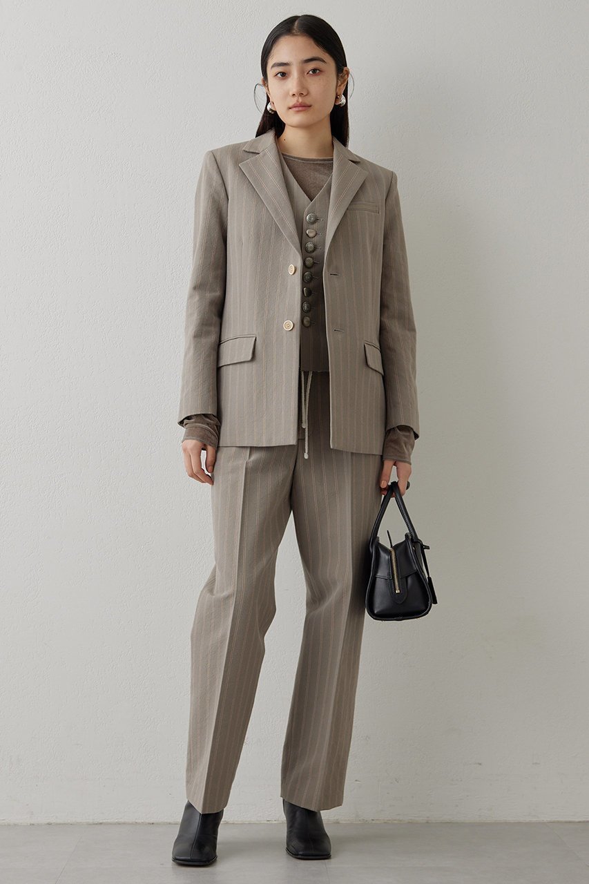【ウィムガゼット/Whim Gazette】のストライプジャケット 人気、トレンドファッション・服の通販 founy(ファニー) 　ファッション　Fashion　レディースファッション　WOMEN　アウター　Coat Outerwear　ジャケット　Jackets　おすすめ　Recommend　ジャケット　Jacket　ストライプ　Stripe　デニム　Denim　マニッシュ　Mannish　エレガント 上品　Elegant　other-2|ID: prp329100004320368 ipo3291000000031365344
