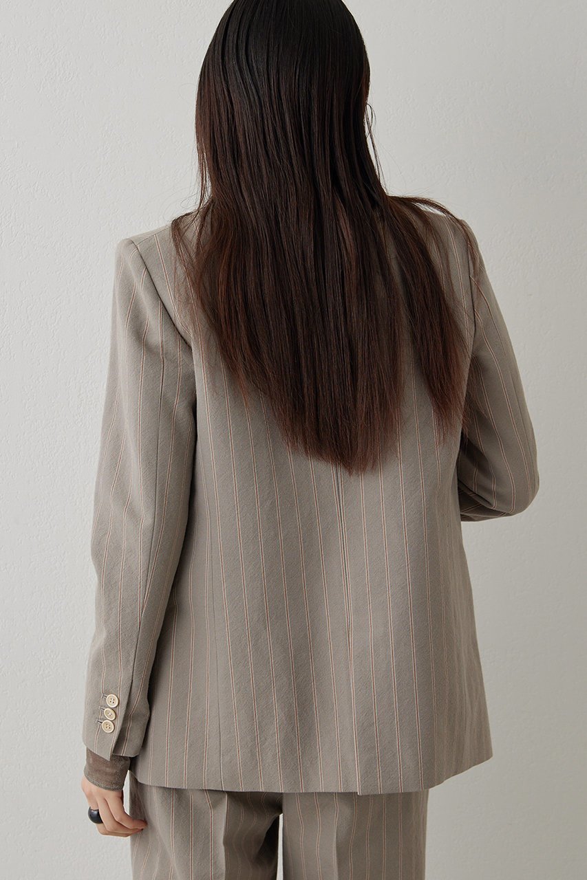 【ウィムガゼット/Whim Gazette】のストライプジャケット 人気、トレンドファッション・服の通販 founy(ファニー) 　ファッション　Fashion　レディースファッション　WOMEN　アウター　Coat Outerwear　ジャケット　Jackets　おすすめ　Recommend　ジャケット　Jacket　ストライプ　Stripe　デニム　Denim　マニッシュ　Mannish　エレガント 上品　Elegant　other-4|ID: prp329100004320368 ipo3291000000031365346
