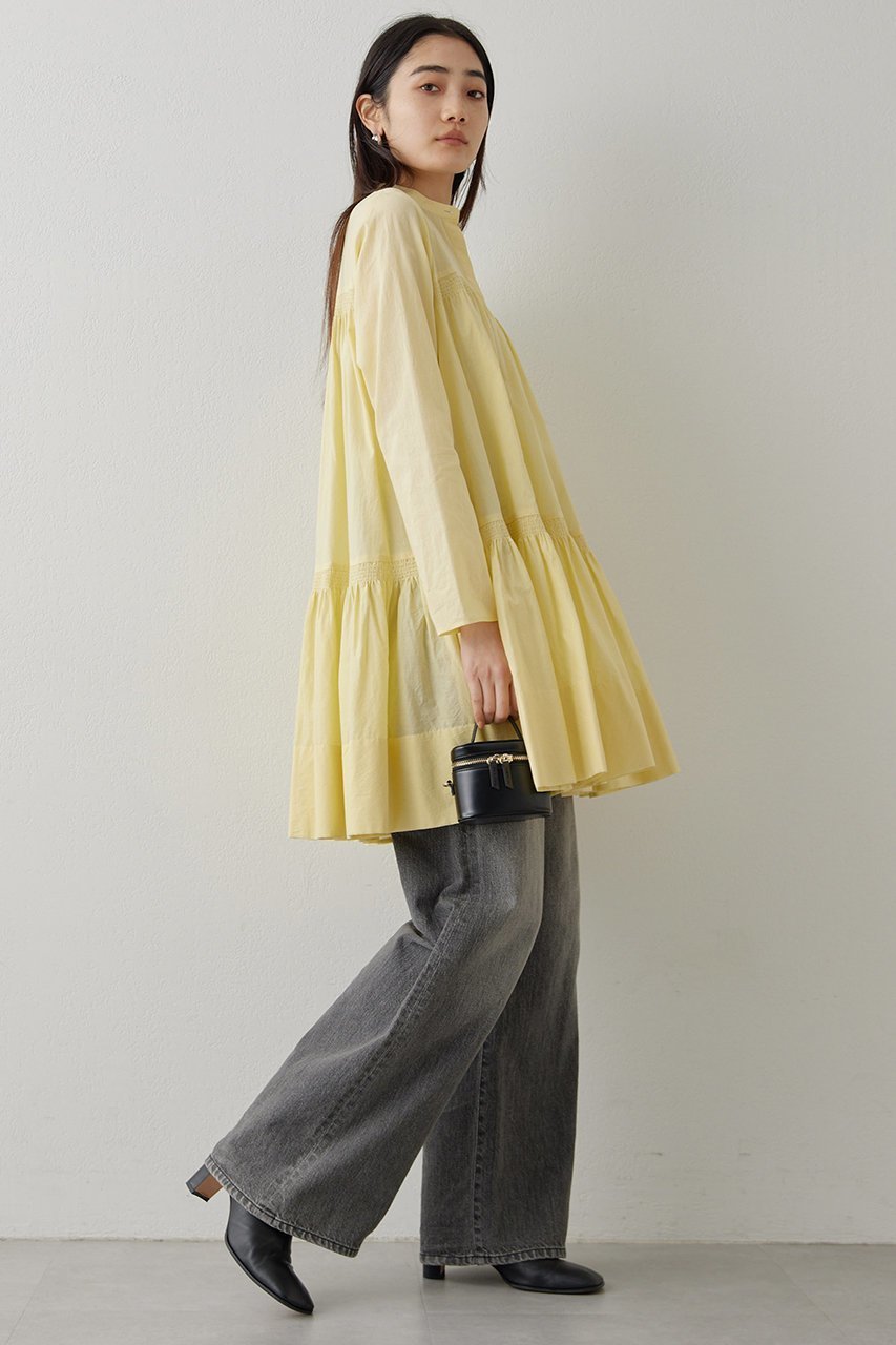 【ウィムガゼット/Whim Gazette】のローンギャザードレス 人気、トレンドファッション・服の通販 founy(ファニー) 　ファッション　Fashion　レディースファッション　Fashion for Women　ワンピース　Dresses　フォーマル・パーティードレス・結婚式用ドレス　Elegant & Casual Dresses　チュニック　Tunic Tops & Dresses　イエロー　Yellow　ギャザー　Gathered, Ruffled　シャーリング　Shirring, Ruched　シューズ　Shoes, Footwear　スニーカー　Sneakers, Trainers　チュニック　Tunic, Long Top　ドレス　Dress, One-Piece　エレガント 上品　Elegant　春　Spring　other-5|ID: prp329100004320369 ipo3291000000032882849