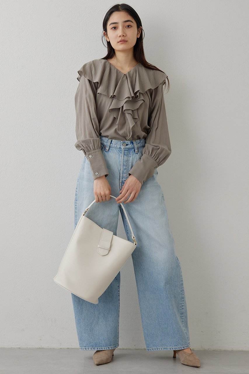 【ウィムガゼット/Whim Gazette】のカスケードフリルブラウス 人気、トレンドファッション・服の通販 founy(ファニー) 　ファッション　Fashion　レディースファッション　Fashion for Women　トップス・カットソー　Cut & Sew Tops　シャツ・ブラウス・オフィスカジュアル　Elegant Blouses & Button-Ups　スリーブ　Sleeve, Long Sleeve / Short Sleeve　フリル　Frill, Ruffle　フロント　Front, Front Design　ロング　Long, Long-Length　エレガント 上品　Elegant　other-2|ID: prp329100004320371 ipo3291000000032846604