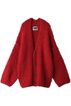 【メゾンスペシャル/MAISON SPECIAL】の【UNISEX】ウールループ チャンキーハンドニットカーディガン RED(レッド)|ID:prp329100004321892