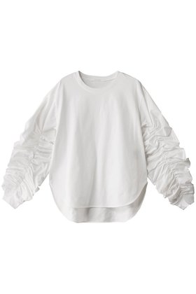 【プレインピープル/PLAIN PEOPLE】のギャザースリーブプルオーバー 人気、トレンドファッション・服の通販 founy(ファニー) ファッション Fashion レディースファッション Fashion for Women トップス・カットソー Cut & Sew Tops シャツ・ブラウス・オフィスカジュアル Elegant Blouses & Button-Ups ロングTシャツ・Tシャツ Longline T-Shirts & Tees カジュアルプルオーバー・ニットトップス Pullovers & Knit Tops / Casual Pullovers カットソー・ベーシックTシャツ Cut-and-Sewn Tops / Stretch Tees & Basics ギャザー Gathered, Ruffled スリーブ Sleeve, Long Sleeve / Short Sleeve フェミニン Feminine, Girly ロング Long, Long-Length |ID:prp329100004321901