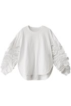 【プレインピープル/PLAIN PEOPLE】のギャザースリーブプルオーバー 人気、トレンドファッション・服の通販 founy(ファニー) ファッション Fashion レディースファッション Fashion for Women トップス・カットソー Cut & Sew Tops シャツ・ブラウス・オフィスカジュアル Elegant Blouses & Button-Ups ロングTシャツ・Tシャツ Longline T-Shirts & Tees カジュアルプルオーバー・ニットトップス Pullovers & Knit Tops / Casual Pullovers カットソー・ベーシックTシャツ Cut-and-Sewn Tops / Stretch Tees & Basics ギャザー Gathered, Ruffled スリーブ Sleeve, Long Sleeve / Short Sleeve フェミニン Feminine, Girly ロング Long, Long-Length thumbnail ホワイト|ID: prp329100004321901 ipo3291000000035041334