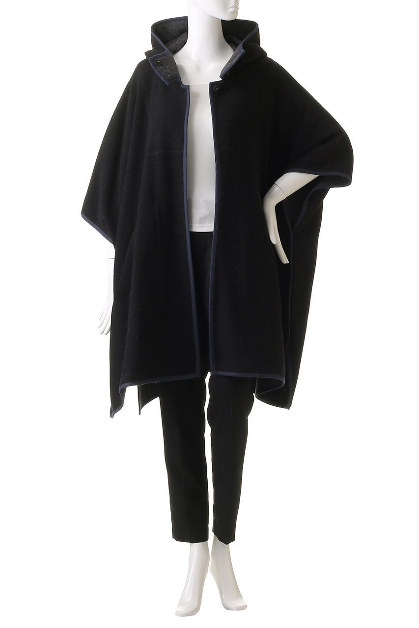 【プレインピープル/PLAIN PEOPLE】のリバーシブルポンチョコート 人気、トレンドファッション・服の通販 founy(ファニー) 　ファッション　Fashion　レディースファッション　Fashion for Women　アウター　Coat / Outerwear Collection　コート・ロングコート・ピーコート　Long Coats, Peacoats & More　ポンチョ・ケープコート　Ponchos & Capes　ショート　Short, Short Length　other-7|ID: prp329100004321902 ipo3291000000032937040