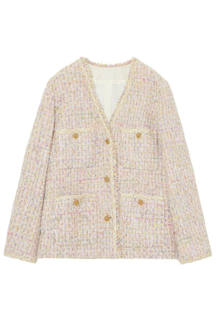 【アナイ/ANAYI】のフェザーツイード4ポケット ジャケット インテリア・キッズ・メンズ・レディースファッション・服の通販 founy(ファニー) https://founy.com/ ファッション Fashion レディースファッション Fashion for Women アウター Coat / Outerwear Collection レディースジャケット・軽アウター Jackets おすすめ Recommended / Our Picks イエロー Yellow キュロット Culottes, Wide Shorts シンプル Simple, Minimal ジャケット Jacket, Outerwear ツイード Twill, Twill Weave バランス Balance, Style Balance パープル Purple, Violet フェザー Feather, Feather Detail ポケット Pocket, Pocket Detail モダン Modern, Contemporary エレガント 上品 Elegant |ID: prp329100004321904 ipo3291000000032927169