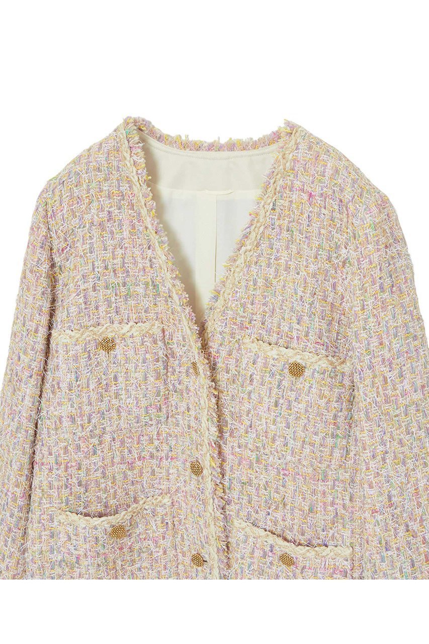 【アナイ/ANAYI】のフェザーツイード4ポケット ジャケット 人気、トレンドファッション・服の通販 founy(ファニー) 　ファッション　Fashion　レディースファッション　Fashion for Women　アウター　Coat / Outerwear Collection　レディースジャケット・軽アウター　Jackets　おすすめ　Recommended / Our Picks　イエロー　Yellow　キュロット　Culottes, Wide Shorts　シンプル　Simple, Minimal　ジャケット　Jacket, Outerwear　ツイード　Twill, Twill Weave　バランス　Balance, Style Balance　パープル　Purple, Violet　フェザー　Feather, Feather Detail　ポケット　Pocket, Pocket Detail　モダン　Modern, Contemporary　エレガント 上品　Elegant　other-3|ID: prp329100004321904 ipo3291000000032927200