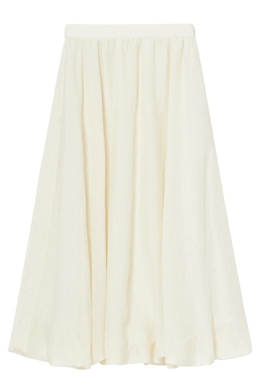 【アナイ/ANAYI】のシルキークレープバルーン スカート インテリア・キッズ・メンズ・レディースファッション・服の通販 founy(ファニー) 　ファッション　Fashion　レディースファッション　Fashion for Women　スカート　Skirts　ロングスカート　Long Skirts / Maxi & Midi Skirts　エレガント 上品　Elegant　ギャザー　Gathered, Ruffled　バルーン　Balloon, Balloon Silhouette　ベーシック　Basic, Essential　ロング　Long, Long-Length　再入荷　Restock / Back in Stock　春　Spring　アイボリー|ID: prp329100004321905 ipo3291000000035052627