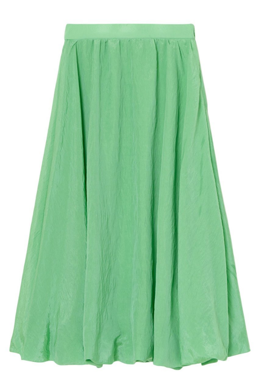 【アナイ/ANAYI】のシルキークレープバルーン スカート インテリア・キッズ・メンズ・レディースファッション・服の通販 founy(ファニー) 　ファッション　Fashion　レディースファッション　Fashion for Women　スカート　Skirts　ロングスカート　Long Skirts / Maxi & Midi Skirts　エレガント 上品　Elegant　ギャザー　Gathered, Ruffled　バルーン　Balloon, Balloon Silhouette　ベーシック　Basic, Essential　ロング　Long, Long-Length　再入荷　Restock / Back in Stock　春　Spring　グリーン|ID: prp329100004321905 ipo3291000000035052628