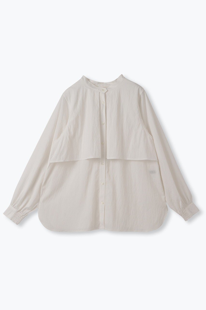 【レリル/lelill】の2WAY フラップBL 人気、トレンドファッション・服の通販 founy(ファニー) 　ファッション　Fashion　レディースファッション　Fashion for Women　トップス・カットソー　Cut & Sew Tops　シャツ・ブラウス・オフィスカジュアル　Elegant Blouses & Button-Ups　ギャザー　Gathered, Ruffled　シンプル　Simple, Minimal　スリーブ　Sleeve, Long Sleeve / Short Sleeve　タフタ　Taffeta, Structured Fabric　フラップ　Flap, Flap Pocket　フロント　Front, Front Design　ロング　Long, Long-Length　ヴィンテージ　Vintage Style　 other-1|ID: prp329100004321911 ipo3291000000032915388