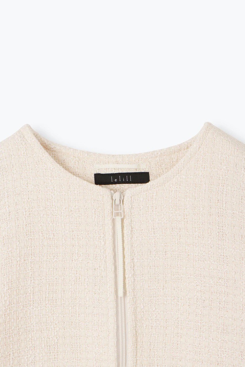 【レリル/lelill】のツイードライダースJK 人気、トレンドファッション・服の通販 founy(ファニー) 　ファッション　Fashion　レディースファッション　WOMEN　アウター　Coat Outerwear　ジャケット　Jackets　ライダース　Riders Jacket　オケージョン　Occasion　ジャケット　Jacket　ツイード　Tweed　プリーツ　Pleats　ライダースジャケット　Riders Jacket　エレガント 上品　Elegant　ビジネス 仕事 通勤　Business　other-3|ID: prp329100004321912 ipo3291000000031364492