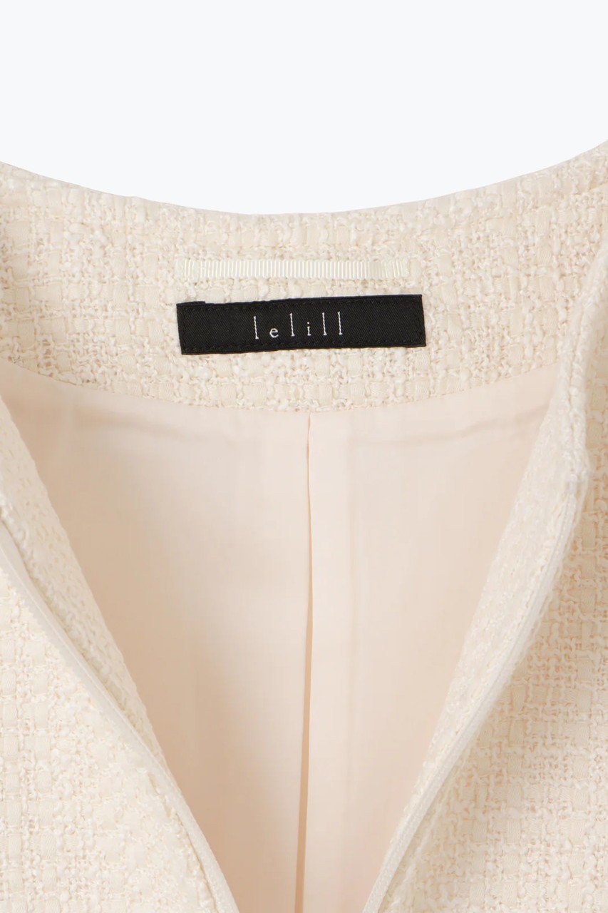 【レリル/lelill】のツイードライダースJK 人気、トレンドファッション・服の通販 founy(ファニー) 　ファッション　Fashion　レディースファッション　WOMEN　アウター　Coat Outerwear　ジャケット　Jackets　ライダース　Riders Jacket　オケージョン　Occasion　ジャケット　Jacket　ツイード　Tweed　プリーツ　Pleats　ライダースジャケット　Riders Jacket　エレガント 上品　Elegant　ビジネス 仕事 通勤　Business　other-5|ID: prp329100004321912 ipo3291000000031364494