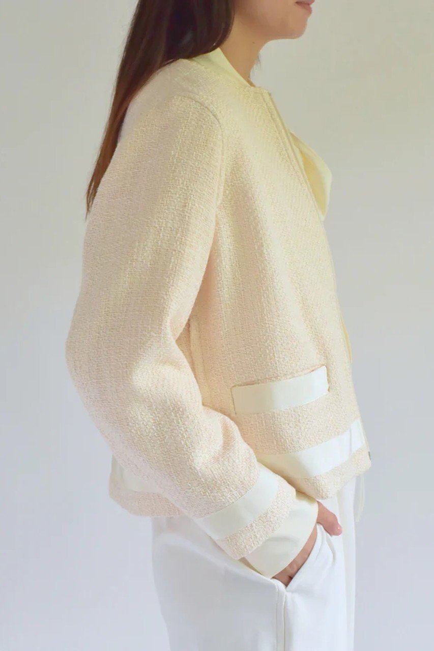 【レリル/lelill】のツイードライダースJK 人気、トレンドファッション・服の通販 founy(ファニー) 　ファッション　Fashion　レディースファッション　Fashion for Women　アウター　Coat / Outerwear Collection　レディースジャケット・軽アウター　Jackets　ライダースジャケット / レザースタイル　Riders Jackets & Biker Style　オケージョン　Occasion Wear　ジャケット　Jacket, Outerwear　ツイード　Twill, Twill Weave　プリーツ　Pleats, Pleated　ライダースジャケット　Riders, Biker Jacket　エレガント 上品　Elegant　ビジネス 仕事 通勤　Business / Work / Commuting　other-8|ID: prp329100004321912 ipo3291000000036550172