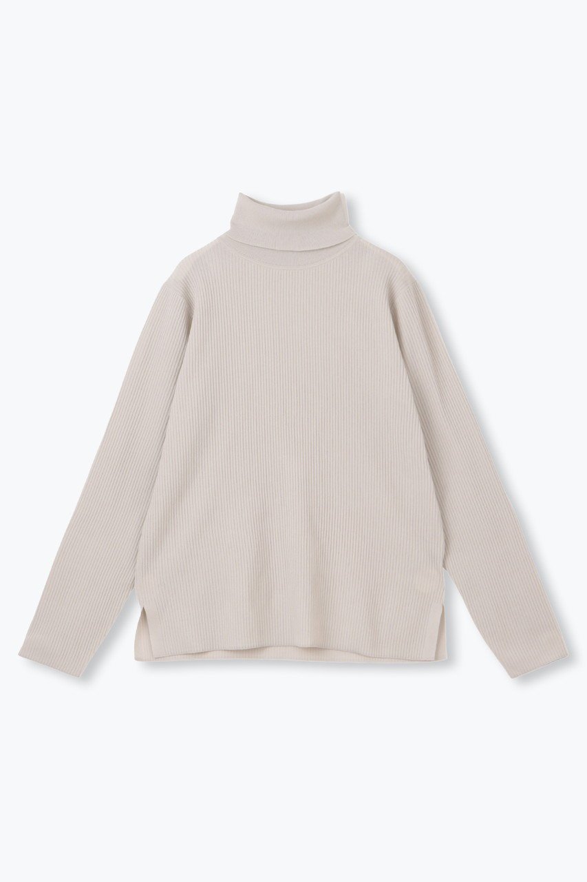 【レリル/lelill】のハイテクリブタートル インテリア・キッズ・メンズ・レディースファッション・服の通販 founy(ファニー) 　ファッション　Fashion　レディースファッション　Fashion for Women　トップス・カットソー　Cut & Sew Tops　ニット　Knit Tops & Sweaters　カジュアルプルオーバー・ニットトップス　Pullovers & Knit Tops / Casual Pullovers　冬　Winter / This Winter　定番　Standard, Basic Item　ライトベージュ|ID: prp329100004321915 ipo3291000000032950837