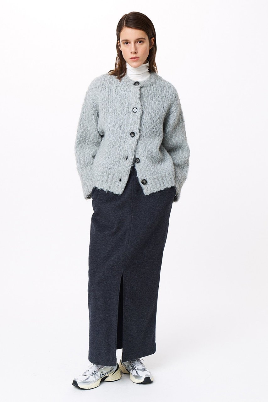 【スタニングルアー/STUNNING LURE】のスラブフェザーカーディガン 人気、トレンドファッション・服の通販 founy(ファニー) 　ファッション　Fashion　レディースファッション　Fashion for Women　トップス・カットソー　Cut & Sew Tops　ニット　Knit Tops & Sweaters　カーディガン・羽織り　Layered Style Cardigans　おすすめ　Recommended / Our Picks　カーディガン　Cardigan, Knitwear　シンプル　Simple, Minimal　フェザー　Feather, Feather Detail　ボトム　Bottoms, Lower Wear　A/W・秋冬　Autumn/Winter　other-6|ID: prp329100004321916 ipo3291000000032954980