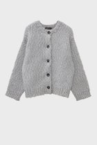 【スタニングルアー/STUNNING LURE】のスラブフェザーカーディガン ライトグレー|ID: prp329100004321916 ipo3291000000034968477