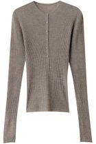 【スタニングルアー/STUNNING LURE】のシアーアルパカヘンリートップス ベージュ|ID: prp329100004321917 ipo3291000000036029735