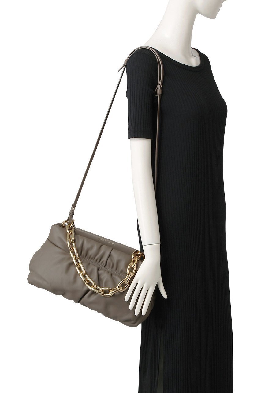 【ザンチェッティ/ZANCHETTI】のAMLETO CHAIN PUFFY ショルダーバッグ 人気、トレンドファッション・服の通販 founy(ファニー) 　ファッション　Fashion　レディースファッション　Fashion for Women　バッグ　Bags　ギャザー　Gathered, Ruffled　ショルダー　Shoulder, Shoulder Strap　チェーン　Chain, Chain Strap　ドレープ　Drape, Draping Fabric　フォルム　Silhouette, Form　other-2|ID: prp329100004321919 ipo3291000000032787385