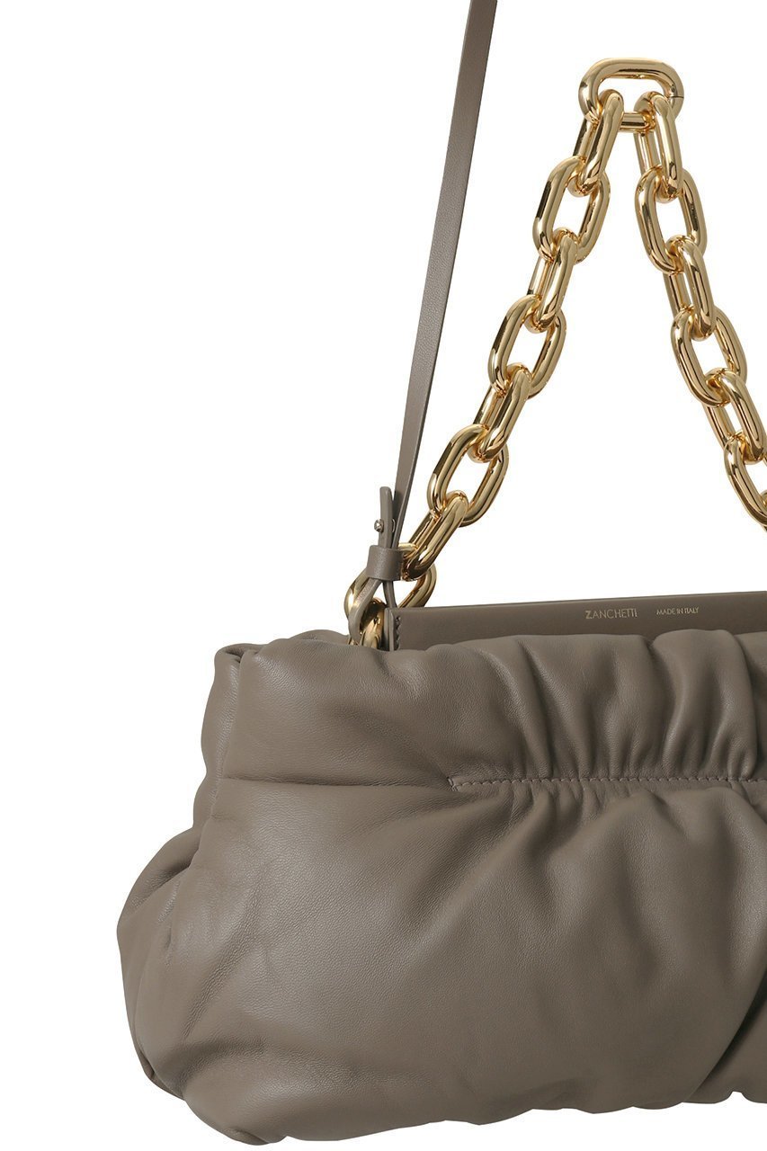 【ザンチェッティ/ZANCHETTI】のAMLETO CHAIN PUFFY ショルダーバッグ 人気、トレンドファッション・服の通販 founy(ファニー) 　ファッション　Fashion　レディースファッション　Fashion for Women　バッグ　Bags　ギャザー　Gathered, Ruffled　ショルダー　Shoulder, Shoulder Strap　チェーン　Chain, Chain Strap　ドレープ　Drape, Draping Fabric　フォルム　Silhouette, Form　other-4|ID: prp329100004321919 ipo3291000000032787389