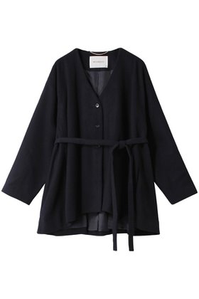 【ミディウミソリッド/MIDIUMISOLID】のA line flared short coat コート 人気、トレンドファッション・服の通販 founy(ファニー) ファッション Fashion レディースファッション WOMEN アウター Coat Outerwear コート Coats ショート Short リボン Ribbon |ID:prp329100004321966